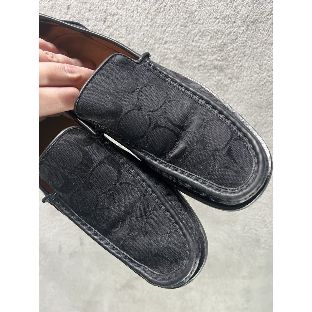 Vtg COACH Woman’s 8.5  Monogram Logo Black Vivian G2 Loafers Made In Italy GPOC - Picture 7 of 7